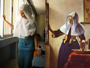 Jovem com Jarra de Água